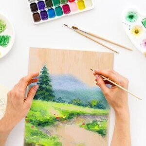 Pennelli Quality Artist Supplies Wooden Art Panels,3 Pieces, 11"x14", 3/4" Deep